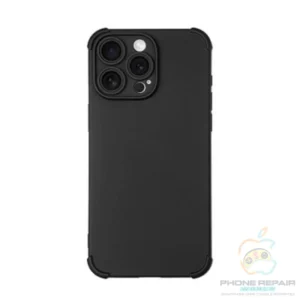 iphone 12 pro max mat zwarte anti shock case hoesje 1
