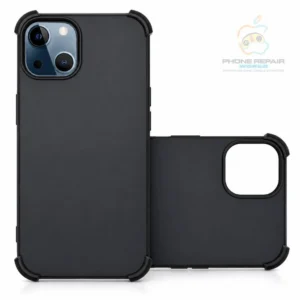iphone 14 mat zwarte anti shock case hoesje 1