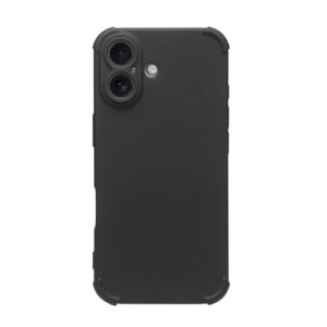 iphone 16 mat zwarte anti shock case hoesje 1
