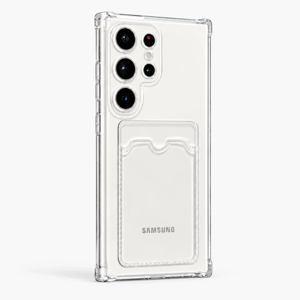 Anti-Shock Hoesje met pasjeshouder voor Samsung Galaxy S24 Ultra