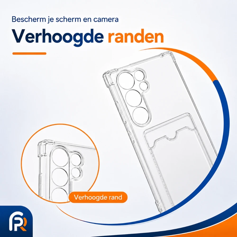 Anti-Shock Hoesje met pasjeshouder voor Samsung Galaxy S25 Ultra