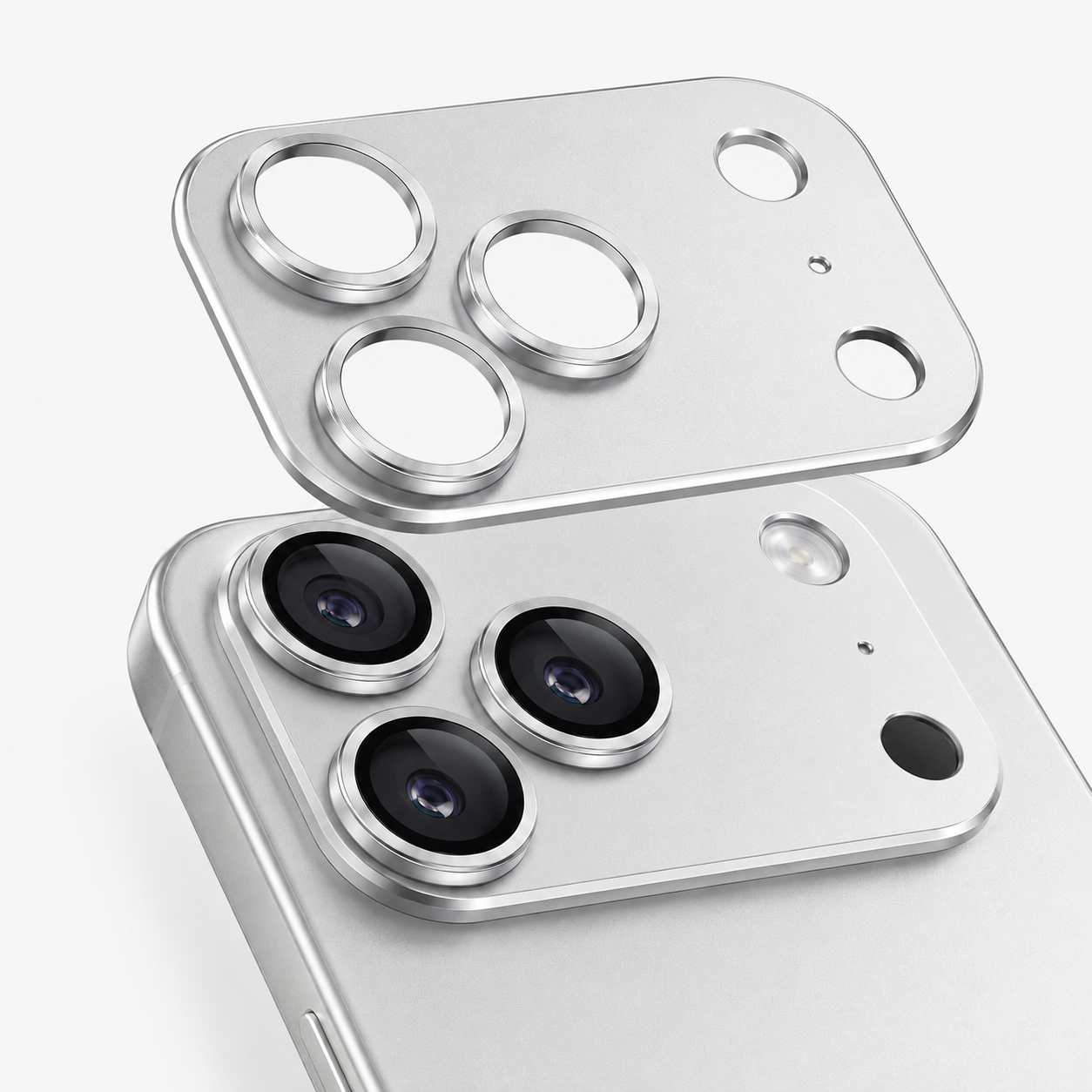 Camera Lens Protector voor iPhone 17 Pro Max – Gehard Glas Camerabescherming Zilver 1
