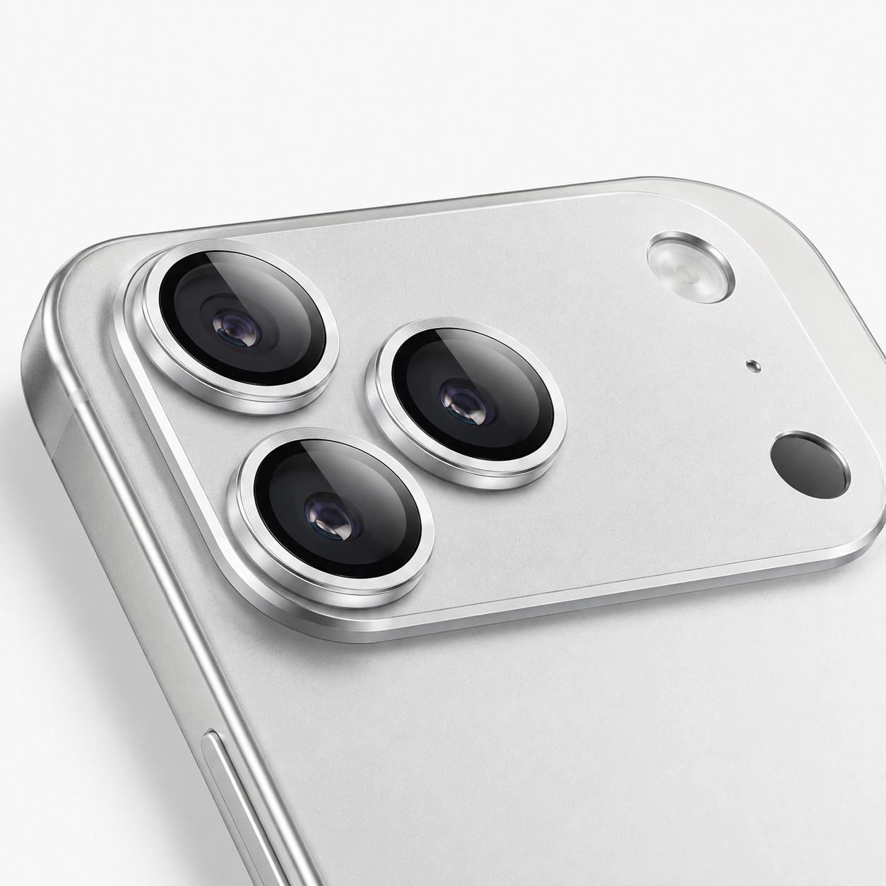 Camera Lens Protector voor iPhone 17 Pro Max – Gehard Glas Camerabescherming Zilver 1