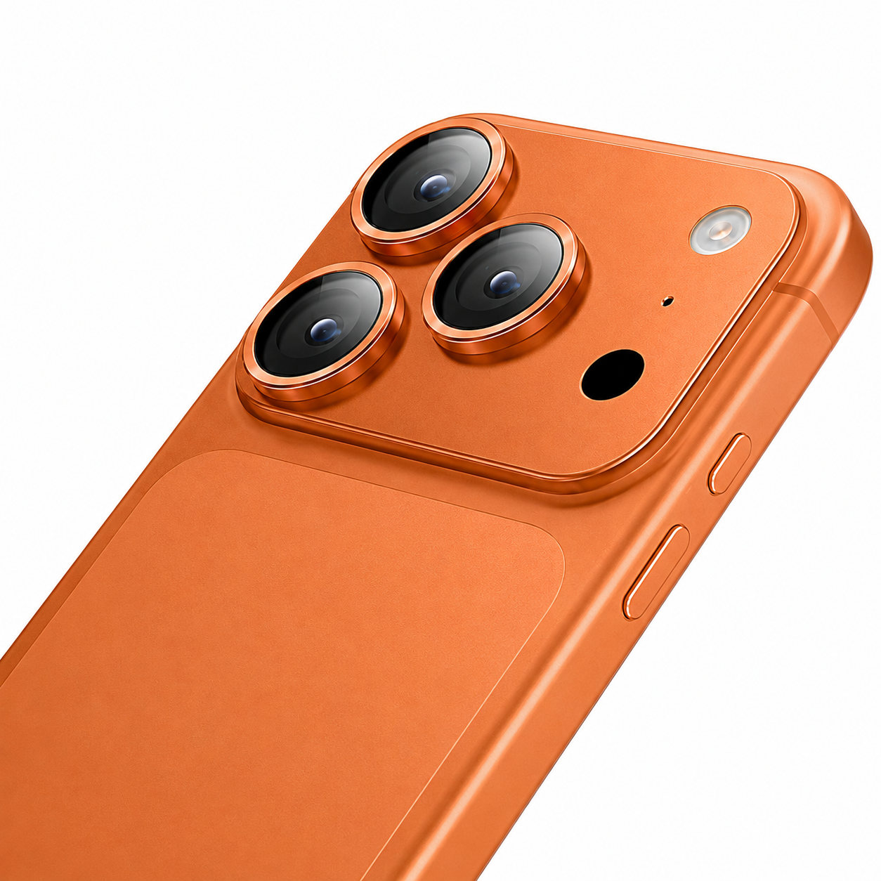 Camera Lens Protector voor iPhone 17 Pro – Gehard Glas Camerabescherming Oranje 1