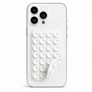 Dubbelzijdige Telefoon Zuignap Sticker met 48 Zuignappen – Herbruikbaar – Wit 3