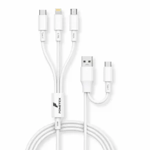 FoneTex 3-in-1 Oplaadkabel 3A – USB-C, Lightning & Micro-USB – FT-C28