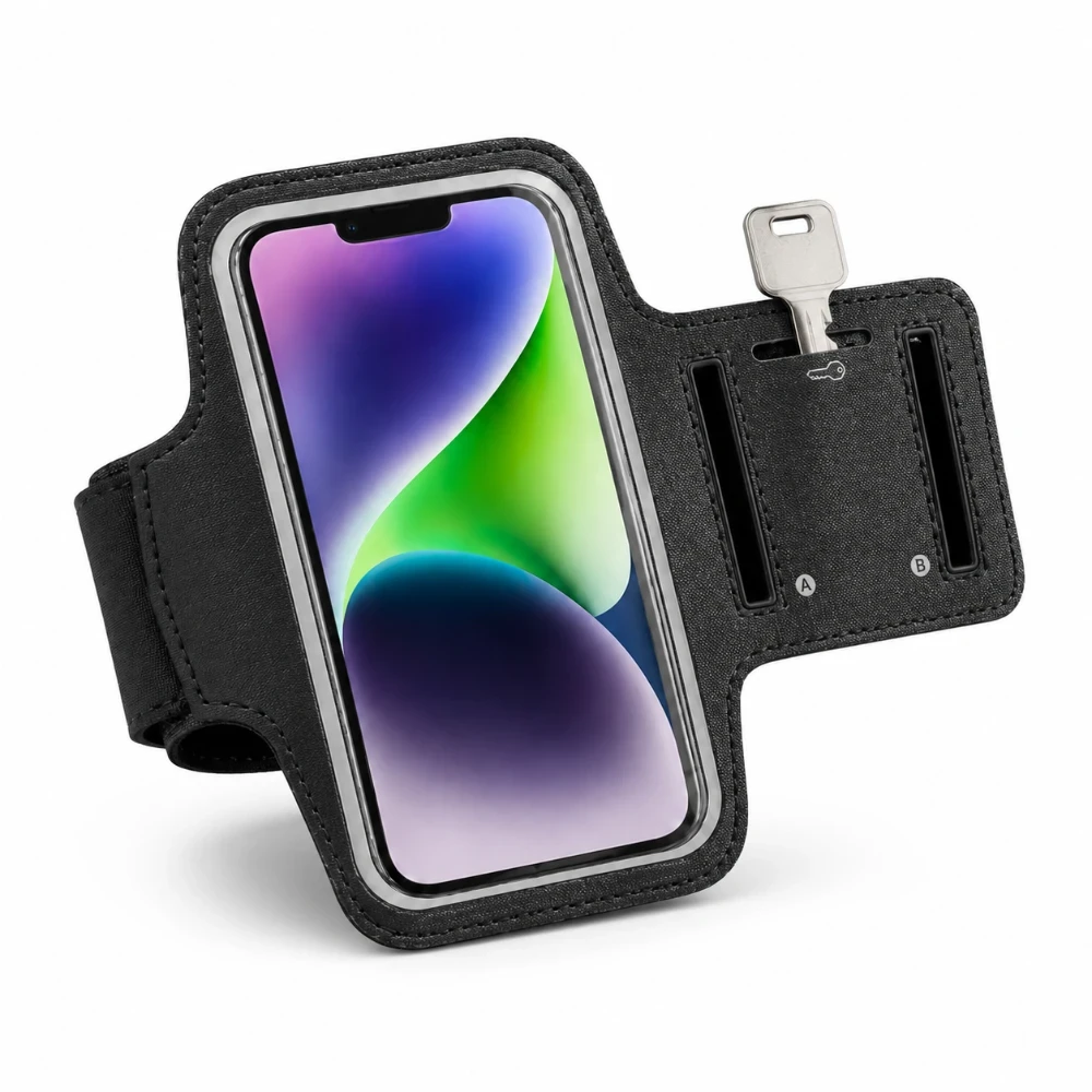 FoneTex Premium Fit Universele Sportarmband met Sleutelvak – FT-SA01