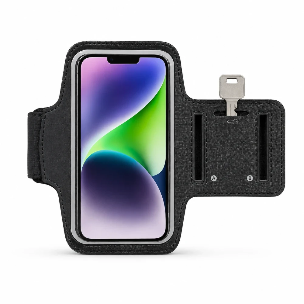 FoneTex Premium Fit Universele Sportarmband met Sleutelvak – FT-SA01