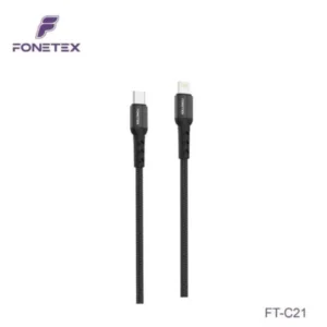 FoneTex USB-C naar Lightning Kabel 3 Meter – 8-pin Gevlochten Kabel FT-C21