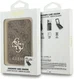 GUESS 4G MagSafe Wallet met Spiegel en Stand Bruin 1