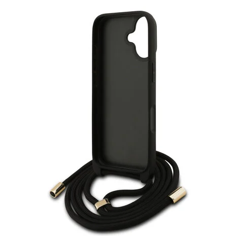 Guess 4G iPhone 17 Hoesje Crossbody met Koord – bruin 2
