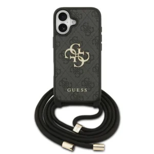 Guess 4G iPhone 17 Hoesje Crossbody met Koord – zwart 1