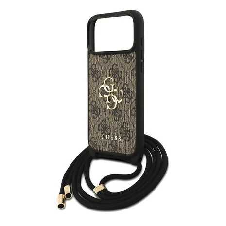 Guess 4G iPhone 17 Pro Max Hoesje Crossbody met Koord – Bruin - Afbeelding 6