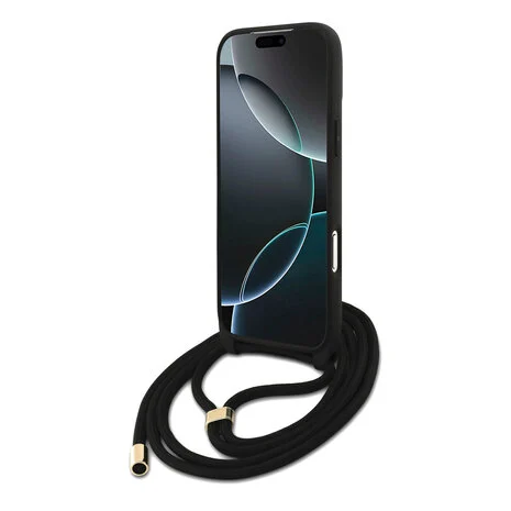 Guess 4G iPhone 17 Pro Max Hoesje Crossbody met Koord – Bruin 1