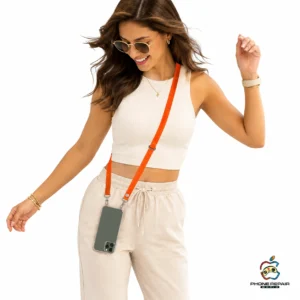 Oranje Telefoonkoord Crossbody Verstelbare Strap 3