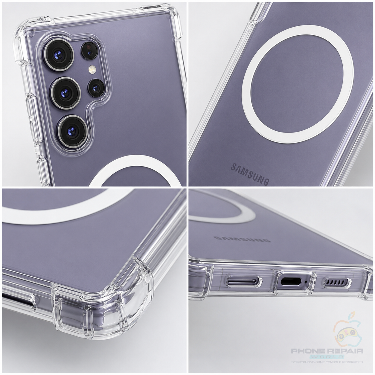 Samsung Galaxy S26 Ultra transparante hoesje met magsafe anti shock 1