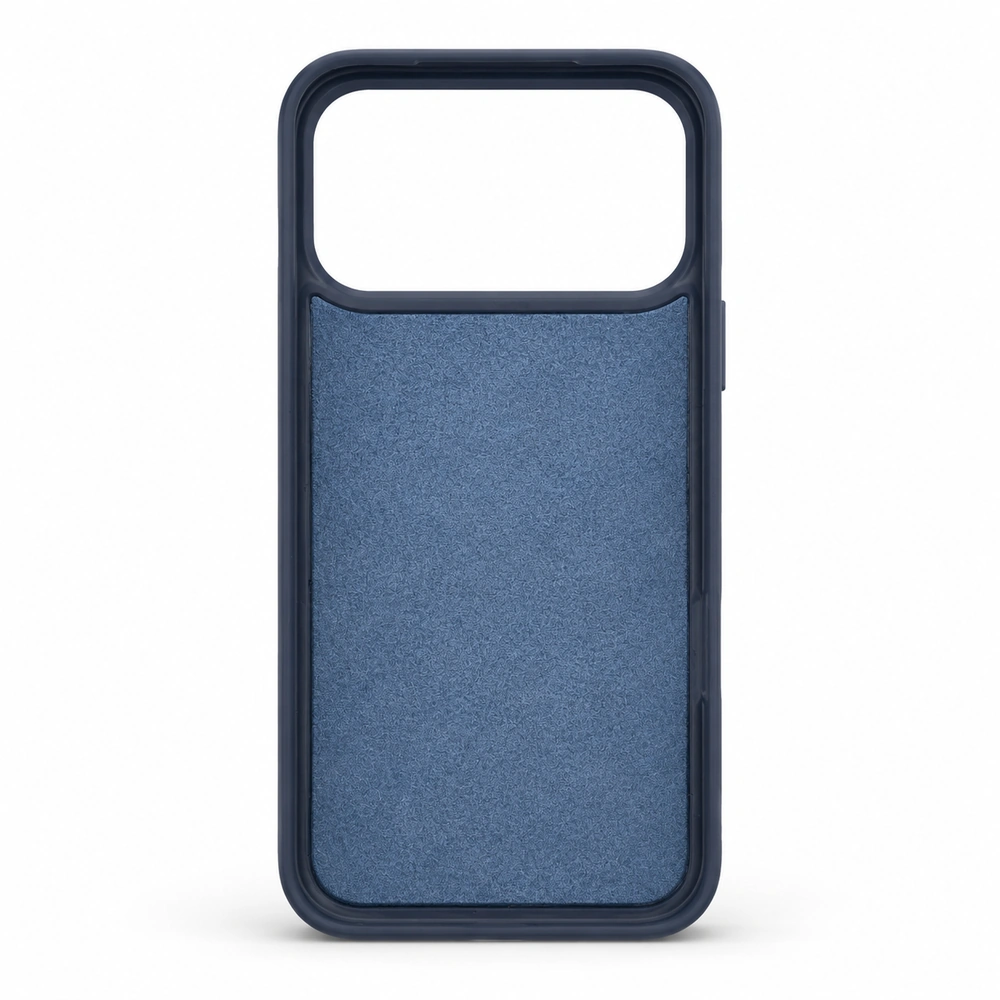 Wave iPhone 17 pro Hoesje Premium Kunstleer MagSafe & Kickstand - Blauw