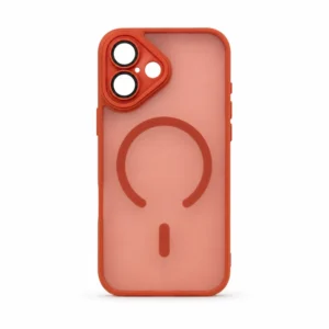 iPhone 17 MagSafe Hoesje met Camerabescherming – Semi-Transparant Terracotta