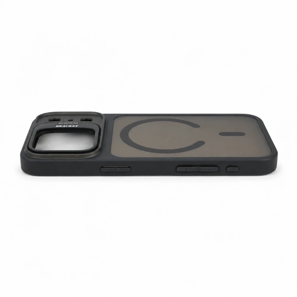 iPhone 17 Pro MagSafe Hoesje met Camera Bracket & Kickstand – Zwart - Afbeelding 3