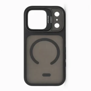 iPhone 17 Pro Max Hoesje met Bracket Standaard en Camerabescherming ZWART 3