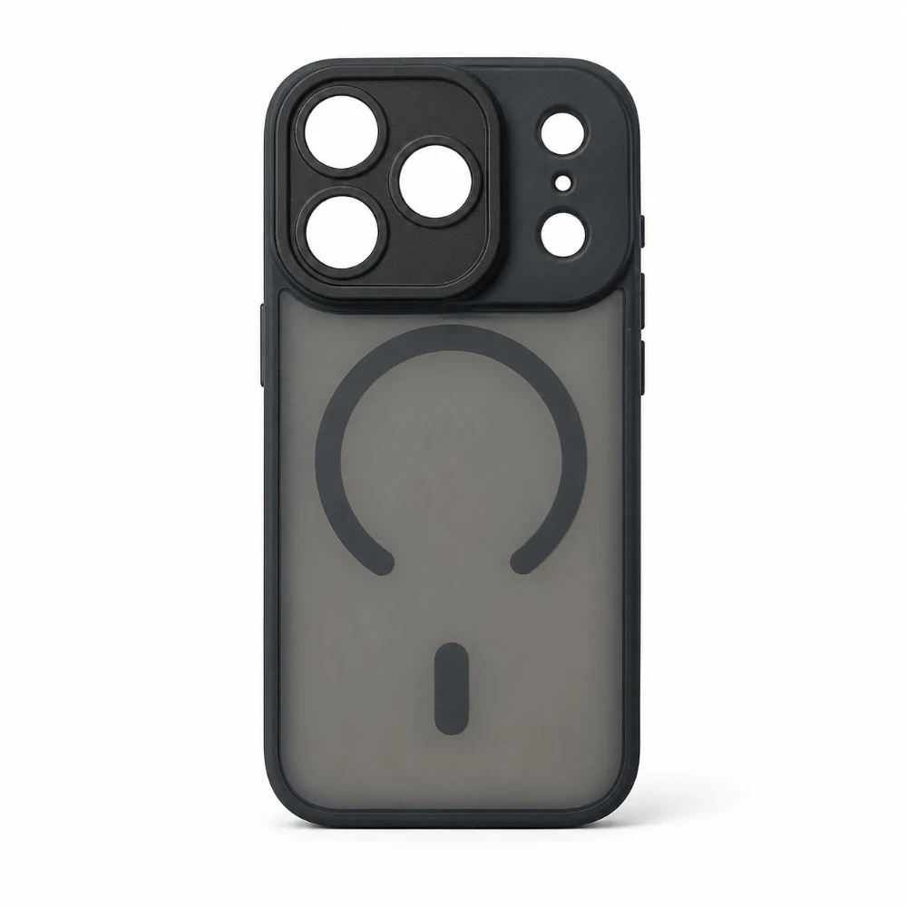 iPhone 17 Pro Max MagSafe Hoesje met Camerabescherming – Semi-Transparant Zwart - Afbeelding 5