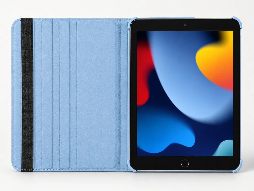 iPad 10.9 inch 2022 10e Gen Hoes 360° Draaibare Book Case – Lichtblauw
