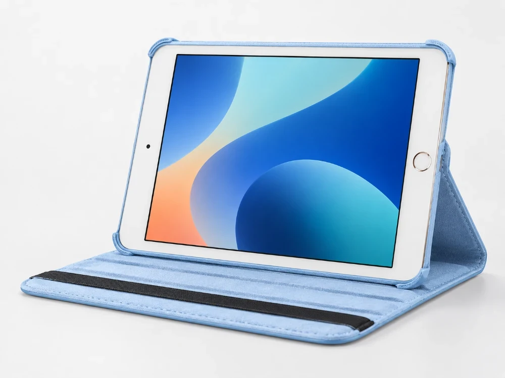 iPad 10.9 inch 2022 10e Gen Hoes 360° Draaibare Book Case – Lichtblauw