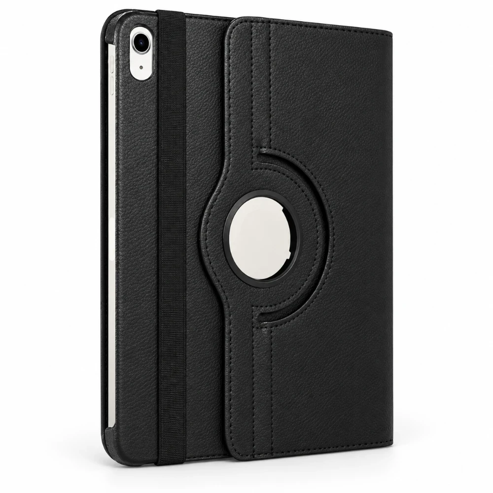 iPad 10.9 inch 2022 10e Gen Hoes 360° Draaibare Book Case – Zwart
