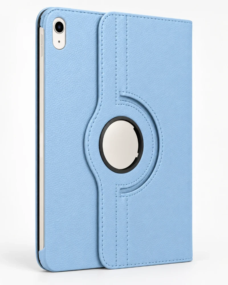 iPad 11 inch 2025 11e Gen Hoes 360° Draaibare Book Case – Lichtblauw