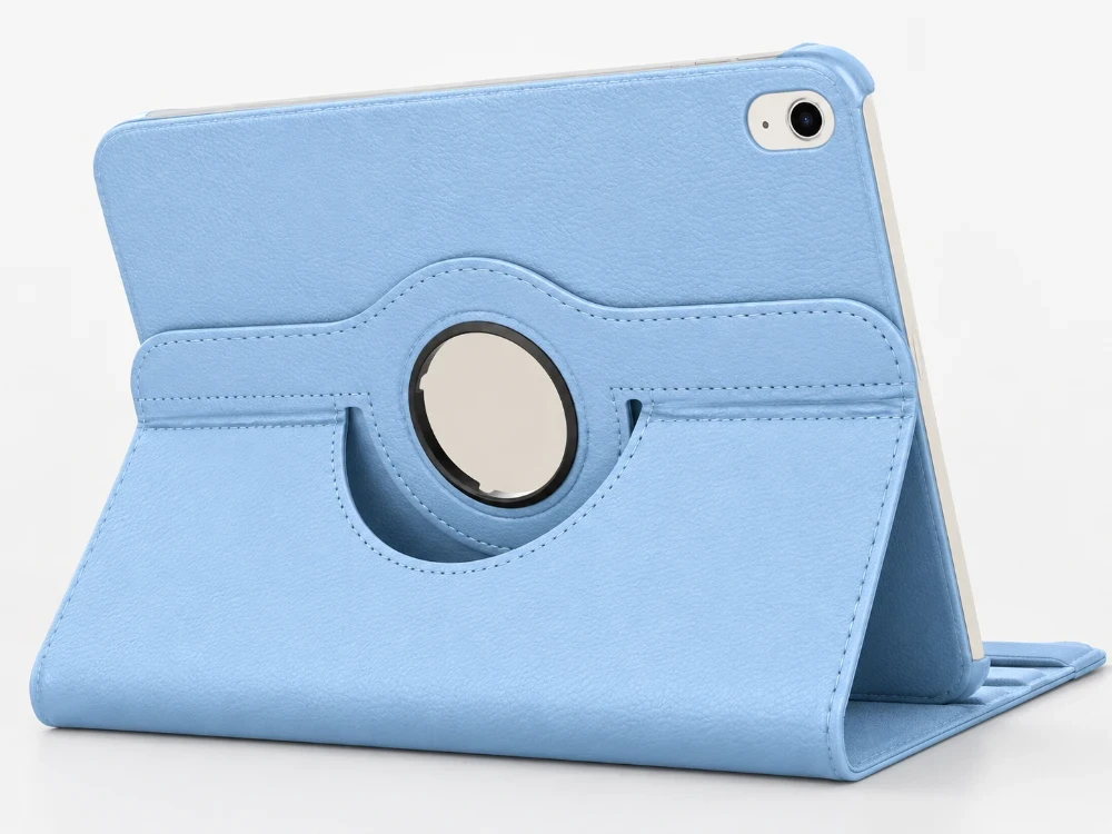 iPad 11 inch 2025 11e Gen Hoes 360° Draaibare Book Case – Lichtblauw