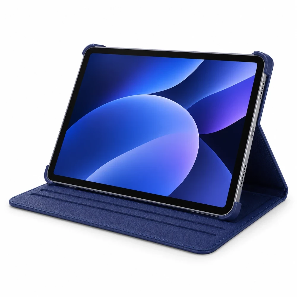 iPad Pro 11 inch 2024 Hoes 360° Draaibaar M4 - Donkerblauw - Afbeelding 2