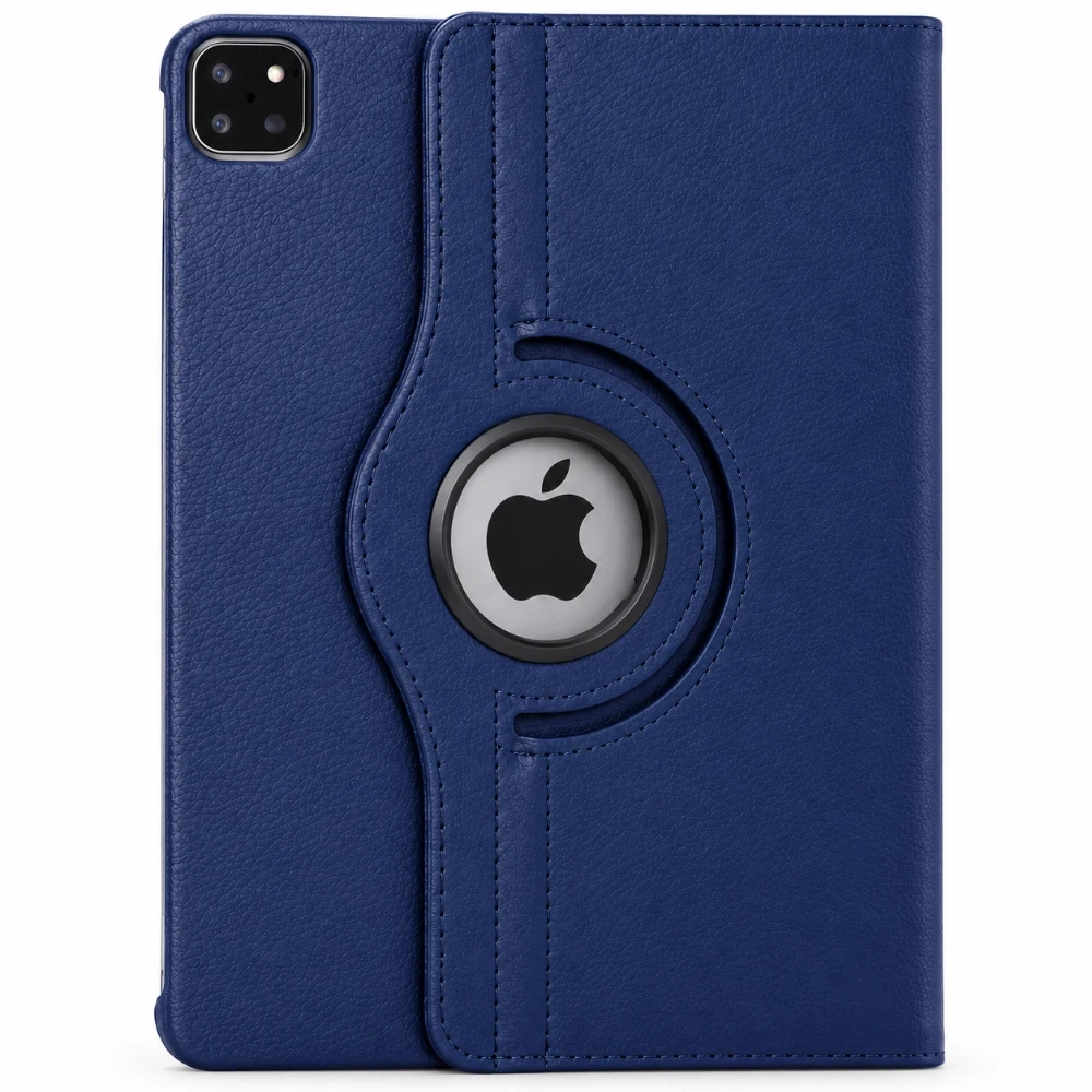 iPad Pro 11 inch 2024 Hoes 360° Draaibaar M4 - Donkerblauw
