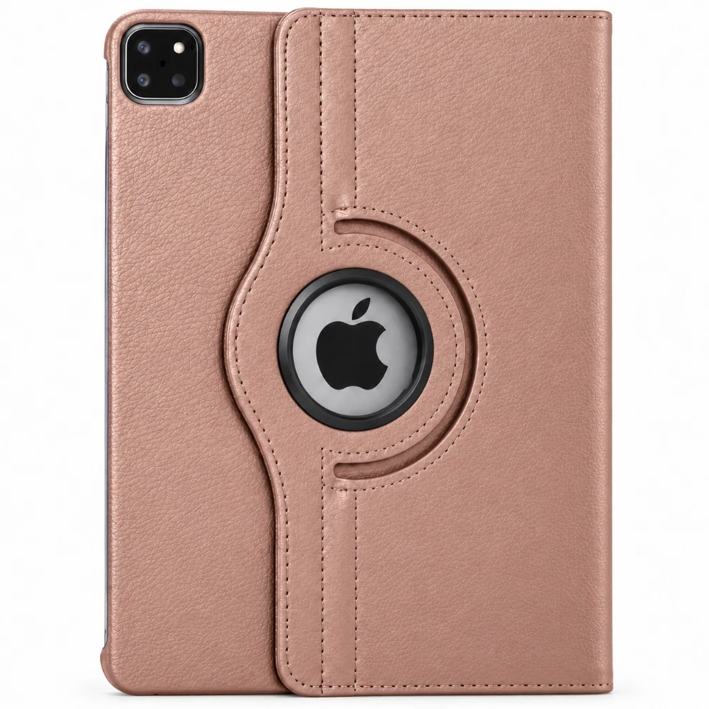 iPad Pro 11 inch 2024 Hoes 360° Draaibaar M4 - Rosegoud 3
