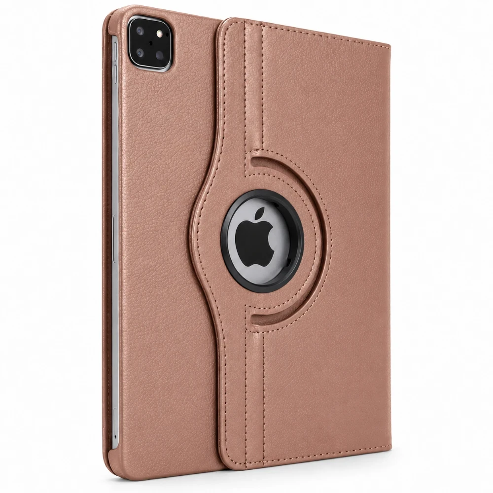iPad Pro 11 inch 2024 Hoes 360° Draaibaar M4 - Rosegoud 3