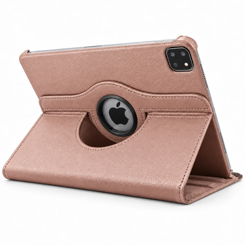 iPad Pro 11 inch 2024 Hoes 360° Draaibaar M4 - Rosegoud 3