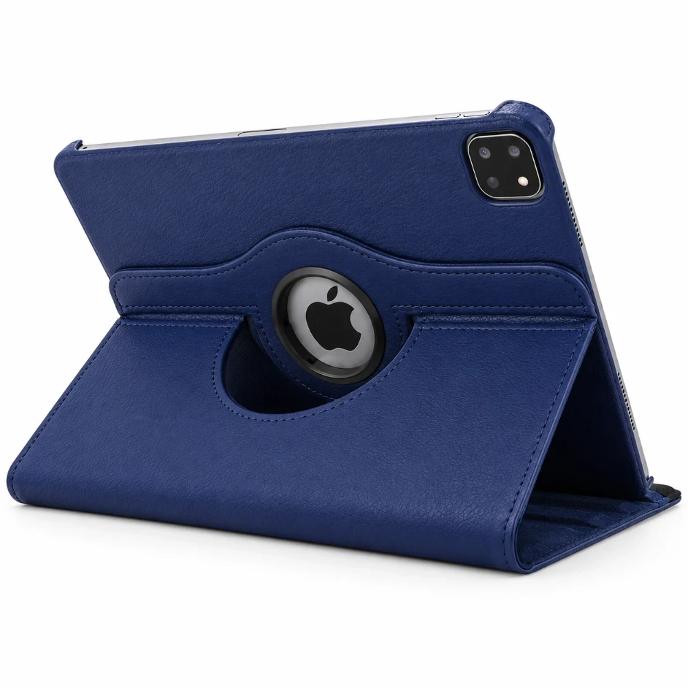 iPad Pro 13 inch 2024 Hoes 360° Draaibaar - Donkerblauw 3