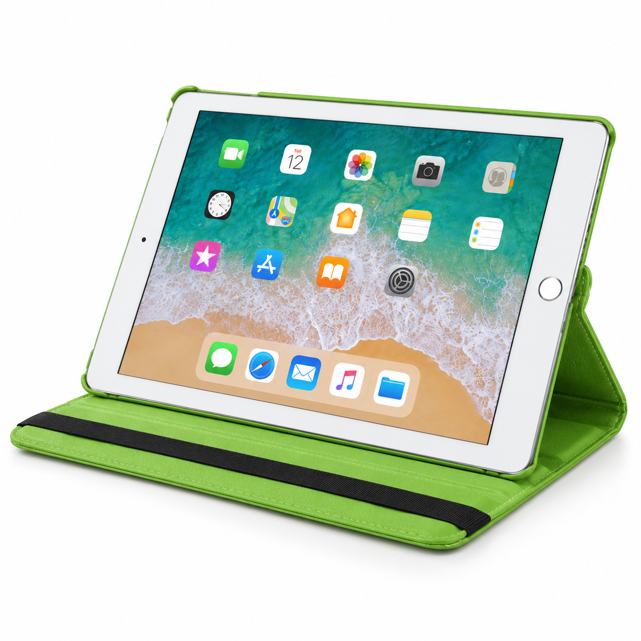 iPad mini 5 Hoes 360° Draaibare Book Case - Groen