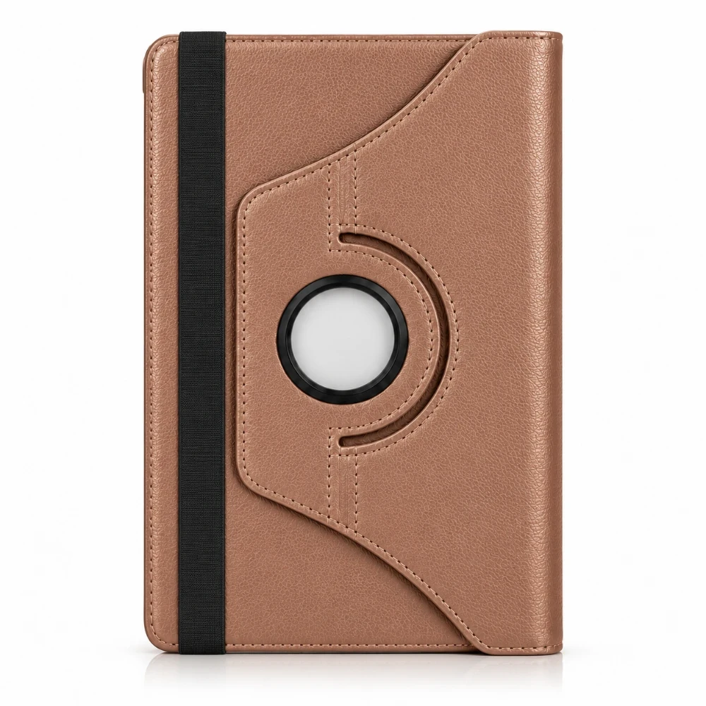 iPad mini 5 Hoes 360° Draaibare Book Case - Rosegoud 1