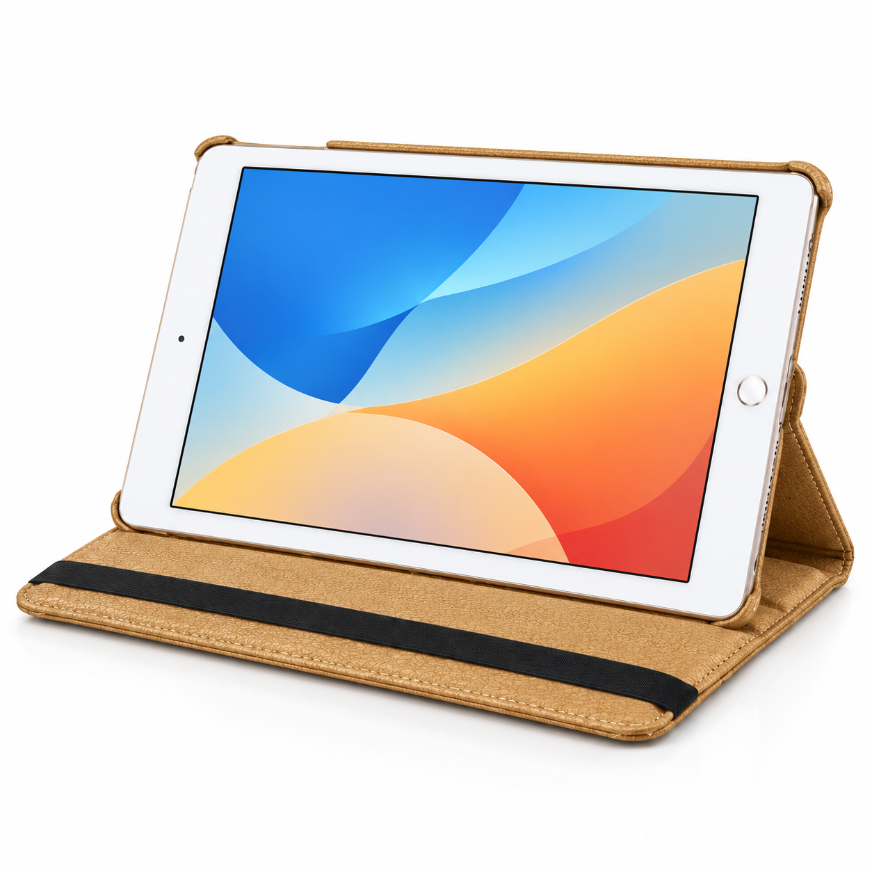 iPad mini 6 Hoes 360° Draaibare Book Case - Goud