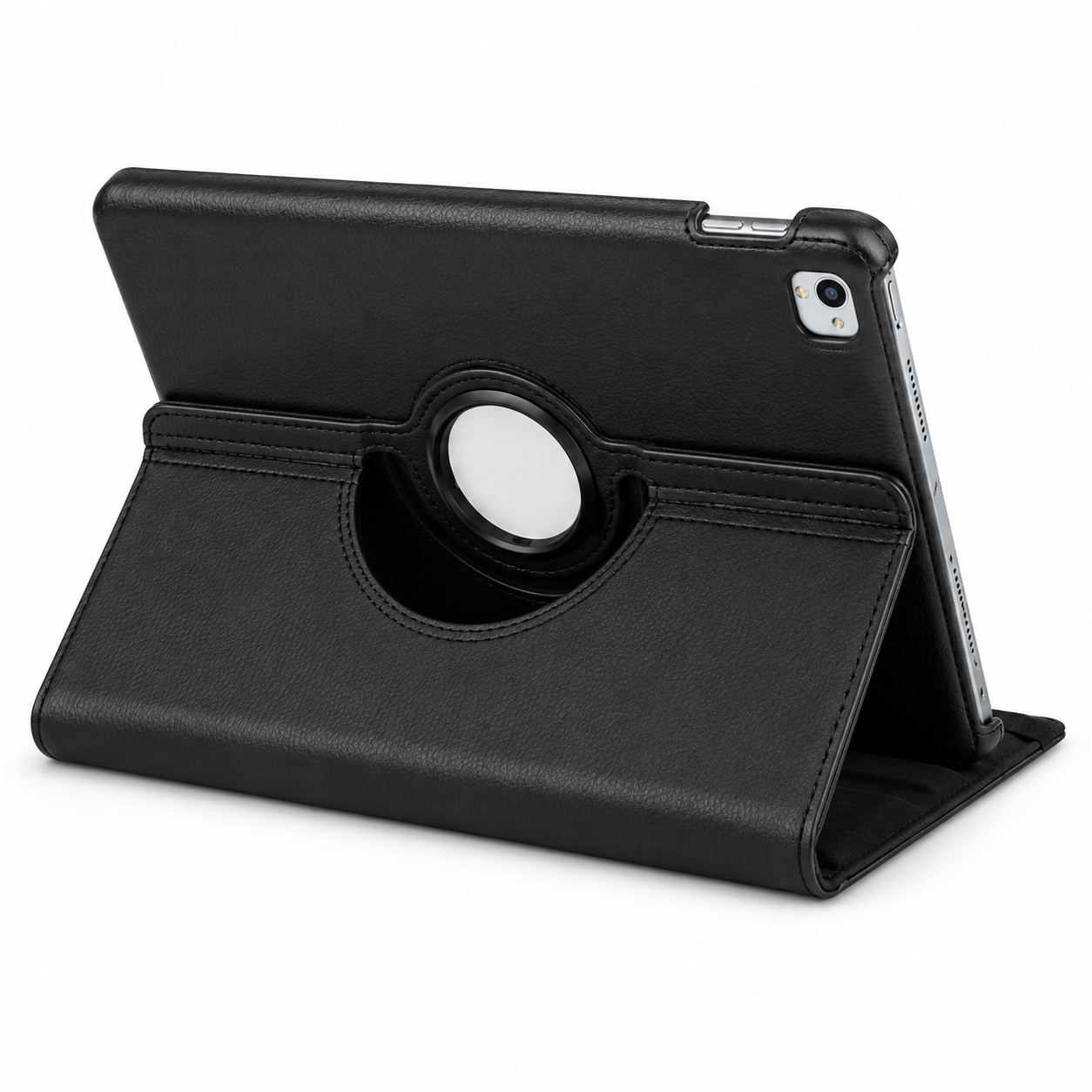 iPad mini 7 Hoes 360° Draaibare Book Case - Zwart